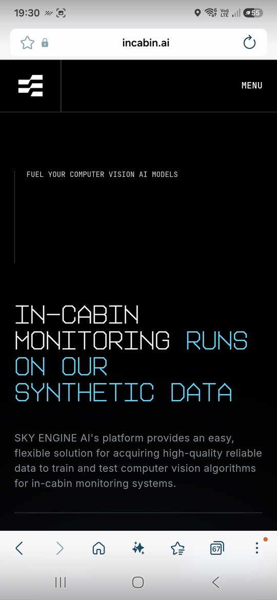 Open the landing page: in-cabin monitoring, incabin.ai
