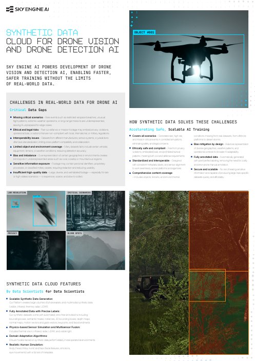 Open the one-pager: synthetic data for drone vision