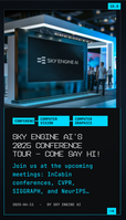 Read the blog post: SKY ENGINE AI's 2025 conference tour